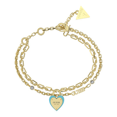 Guess - Stylový dvojitý náramek All You Need is Love JUBB04206JWYGTQ