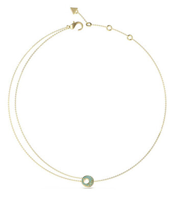 Guess - Stylový pozlacený náhrdelník Blooming Summer JUBN05226JWYGAQT/U