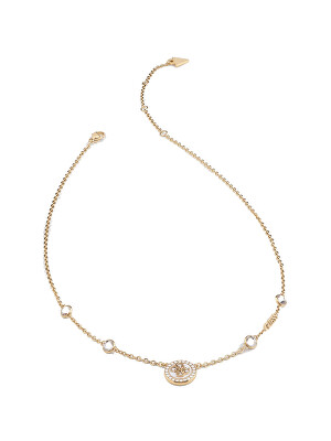 Guess - Stylový pozlacený náhrdelník Dreaming Guess JUBN03119JWYGWHT/U