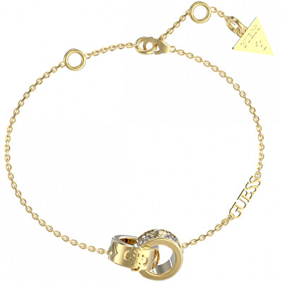 Guess - Stylový pozlacený náramek 4G Forever JUBB03282JWYG