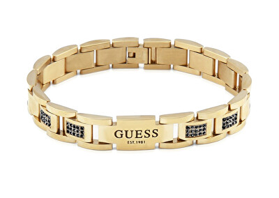 Guess - Stylový pozlacený náramek Frontiers JUMB01342JWYGBKT/U