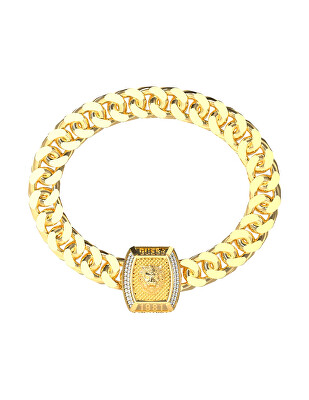 Guess - Stylový pozlacený náramek Lion King JUMB05005JWYG