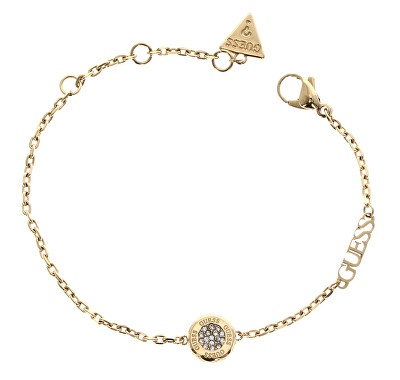 Guess - Stylový pozlacený náramek se zirkony Stylish Guess JUBB04594JWYG