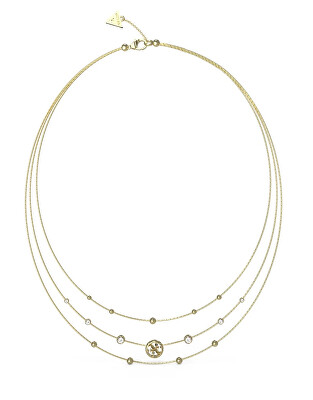 Guess - Trojitý pozlacený náhrdelník Perfect Illusion JUBN03376JWYGT