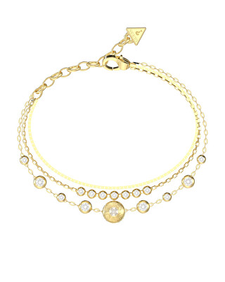 Guess - Trojitý pozlacený náramek Sparks JUBB06279JWYG