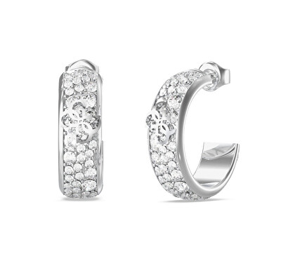 Guess - Trblietavé kruhy s kryštálmi 4G Supreme JUBE06402JWRHT/U