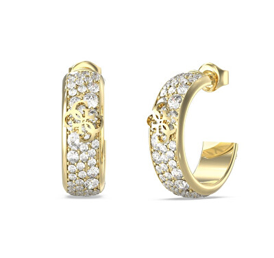 Guess - Trblietavé kruhy s kryštálmi 4G Supreme JUBE06402JWYGT/U