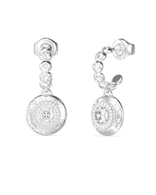 Guess - Třpytivé ocelové náušnice s přívěsky Sparks JUBE06284JWRHT/U