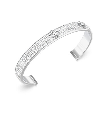 Guess - Trblietavý pevný náramok s kryštálmi 4G Supreme JUBB06401JWRH