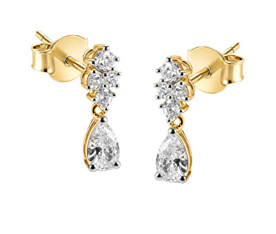 Guess - Visací pozlacené náušnice Jardin JSBE04492JWYGT/U