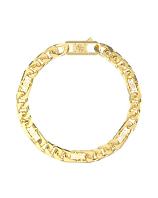 Guess - Výrazný pozlacený náramek 4G Frontiers JUMB06034JWYG