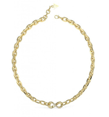 Guess - Výrazný pozlacený náhrdelník Endless Dream JUBN03274JWYGT/U