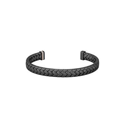 Hugo Boss - Černý pevný náramek pro muže 1580673