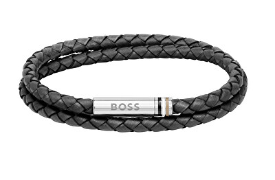 Hugo Boss - Elegantní kožený dvojitý náramek 1580489