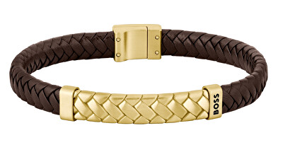 Hugo Boss - Elegantní kožený náramek pro muže Tailored 1580675
