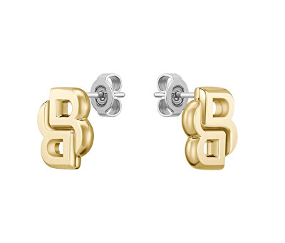 Hugo Boss - Fashion pozlacené náušnice Double B 1580562