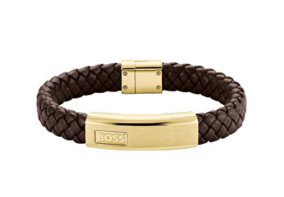 Hugo Boss - Fashion pánský kožený náramek Lander 1580746M