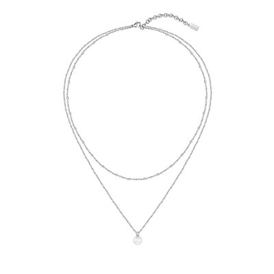 Hugo Boss - Krásný dvojitý náhrdelník se syntetickou perlou Cora 1580269