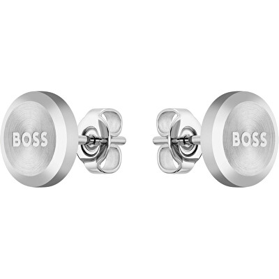 Hugo Boss - Minimalistické ocelové náušnice Yann 1580477