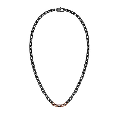 Hugo Boss - Moderní černý náhrdelník z oceli Kane 1580536