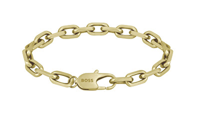Hugo Boss - Módní pozlacený pánský náramek 1580501