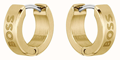 Hugo Boss - Nadčasové pozlacené kruhy Odell 1580655