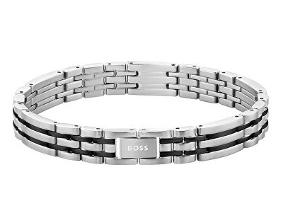 Hugo Boss - Időtlen bicolor férfi karkötő Wesley 1580814