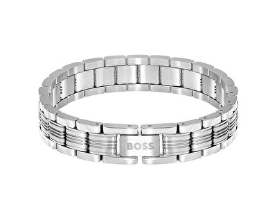 Hugo Boss - Nadčasový oceľový náramok pre mužov Boss Emblem 1580885