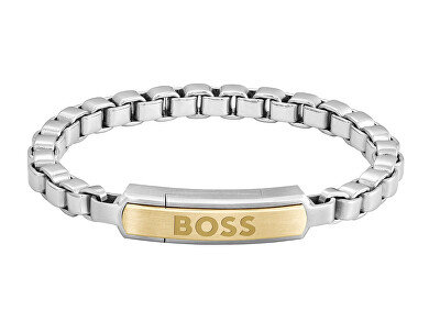 Hugo Boss - Nadčasový pánský bicolor náramek z oceli Devon 1580597