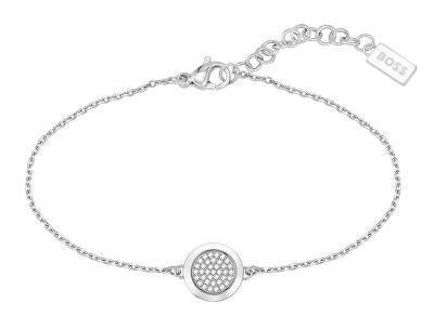 Hugo Boss - Nádherný ocelový náramek s krystaly Medallion 1580299