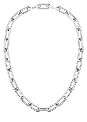 Hugo Boss - Nepřehlédnutelný ocelový náhrdelník s krystaly Halia 1580578