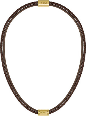 Hugo Boss - Originální kožený náhrdelník 1580421
