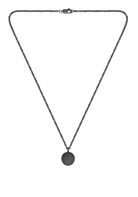 Hugo Boss - Pánský černý náhrdelník z oceli Double B 1580762