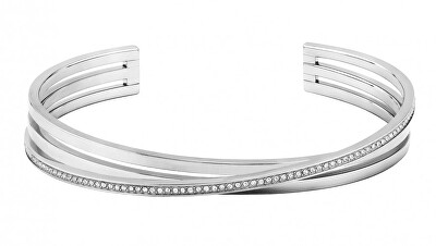 Hugo Boss - Pevný ocelový náramek s krystaly 1580284