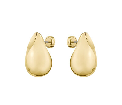 Hugo Boss - Pozlátené náušnice Tear Drop Selena Statement 1580824