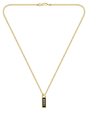 Hugo Boss - Pozlacený pánský náhrdelník Kassy Emblem 1580678