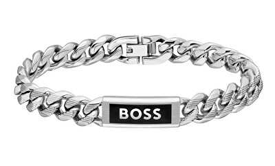 Hugo Boss - Pánský ocelový náramek Kassy Emblem 1580679