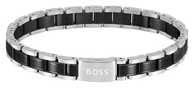 Hugo Boss - Stylový bicolor náramek pro muže Metal Links Essentials 1580665