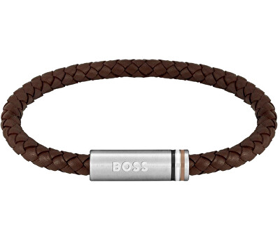Hugo Boss - Stylový kožený náramek Ares Single 1580623