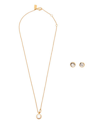Coach - Elegantní set pozlacených dámských šperků (náhrdelník, náušnice) 37530390GLD110
