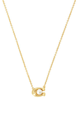 Coach - Módní pozlacený náhrdelník s umělou perlou 37341916GLD100