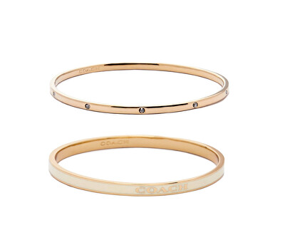 Coach - Sada pozlacených pevných náramků 37463839GLD100