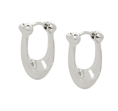 Coach - Slušivé oválné náušnice z mosazi 37351447RHO030