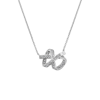 Hot Diamonds - Dámsky strieborný náhrdelník s diamantom Stuha Aurora DN224