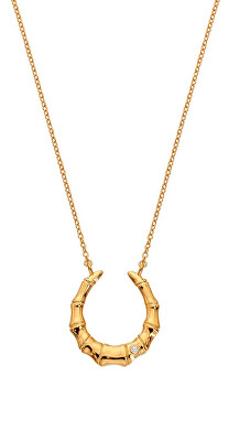 Hot Diamonds - Elegantní pozlacený náhrdelník s diamantem Golden Edit Hope DN215