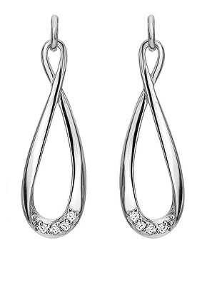 Hot Diamonds - Elegantné strieborné náušnice s diamantmi Most Loved DE742