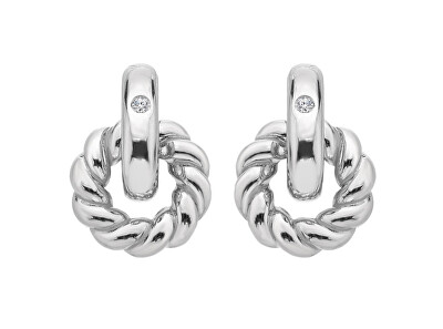 Hot Diamonds - Elegantní stříbrné náušnice s diamanty Willow DE804