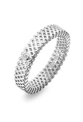 Hot Diamonds - Luxusní stříbrný prsten s diamantem Quest Filigree DR222