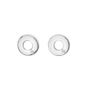 Hot Diamonds - Minimalistické stříbrné náušnice s diamanty Diamond Amulets DE709