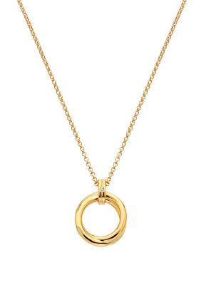 Hot Diamonds - Minimalistický pozlacený náhrdelník s diamantem Jac Jossa Soul DP1022 (řetízek, přívěsek)